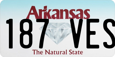 AR license plate 187VES