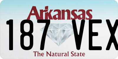 AR license plate 187VEX