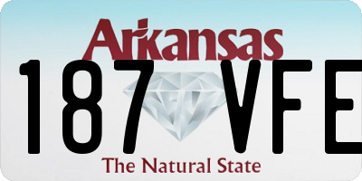 AR license plate 187VFE