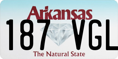 AR license plate 187VGL