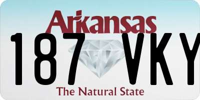 AR license plate 187VKY