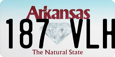AR license plate 187VLH
