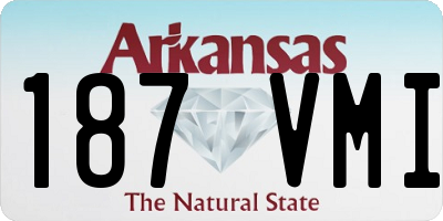 AR license plate 187VMI
