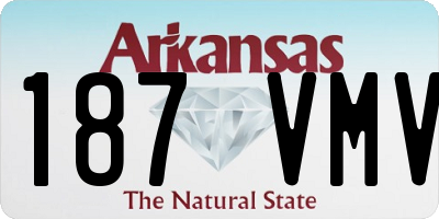 AR license plate 187VMV