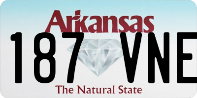 AR license plate 187VNE