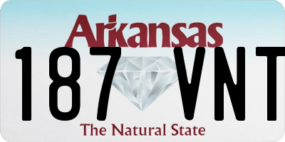 AR license plate 187VNT