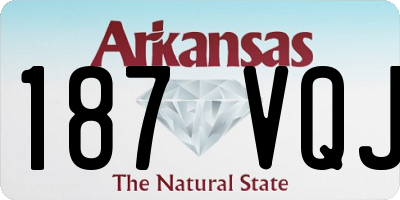 AR license plate 187VQJ