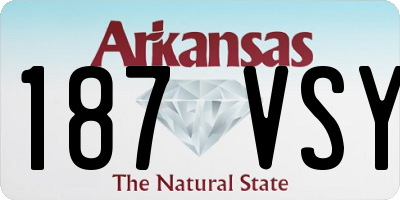AR license plate 187VSY