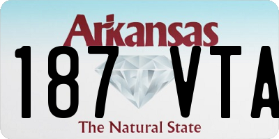 AR license plate 187VTA