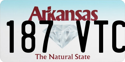 AR license plate 187VTC