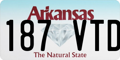 AR license plate 187VTD