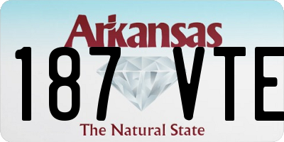 AR license plate 187VTE