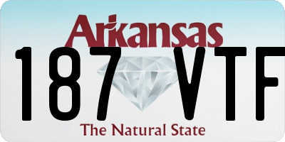 AR license plate 187VTF