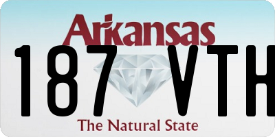 AR license plate 187VTH