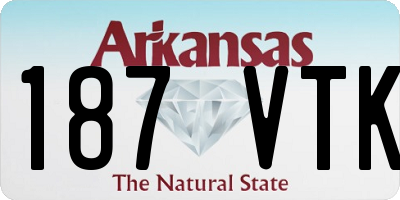 AR license plate 187VTK