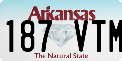 AR license plate 187VTM