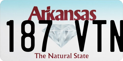 AR license plate 187VTN