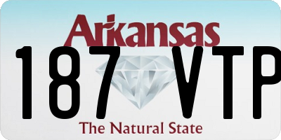 AR license plate 187VTP