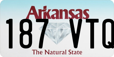 AR license plate 187VTQ