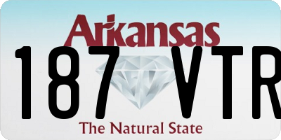 AR license plate 187VTR