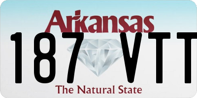 AR license plate 187VTT
