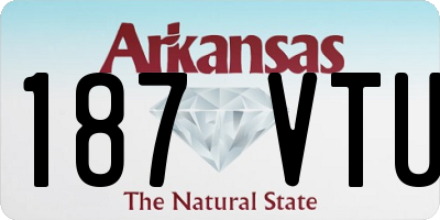 AR license plate 187VTU