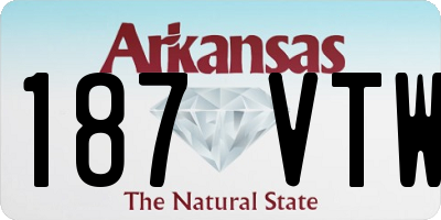 AR license plate 187VTW