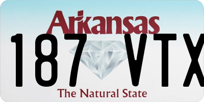 AR license plate 187VTX