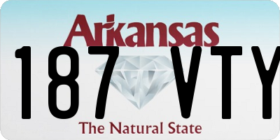 AR license plate 187VTY