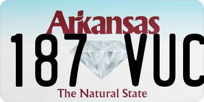 AR license plate 187VUC