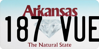 AR license plate 187VUE