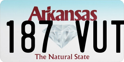 AR license plate 187VUT