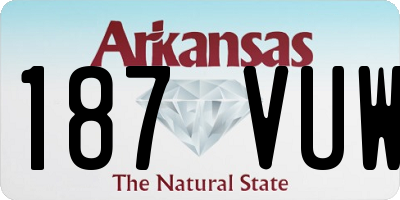 AR license plate 187VUW