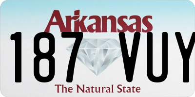 AR license plate 187VUY