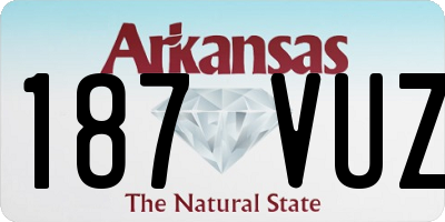 AR license plate 187VUZ
