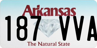 AR license plate 187VVA