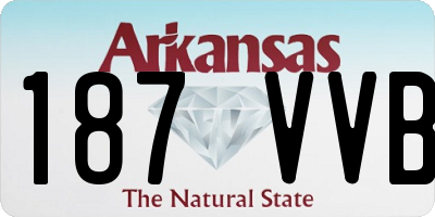AR license plate 187VVB