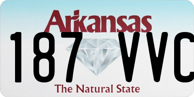 AR license plate 187VVC