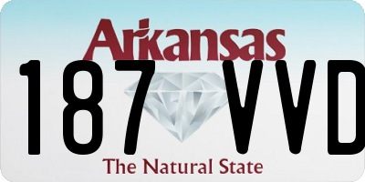 AR license plate 187VVD