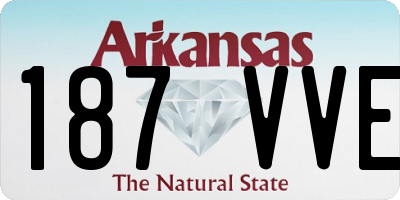 AR license plate 187VVE