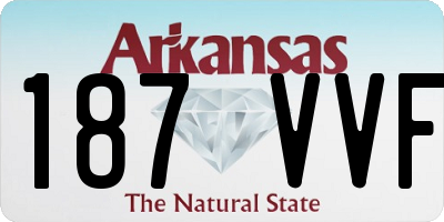 AR license plate 187VVF