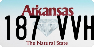 AR license plate 187VVH