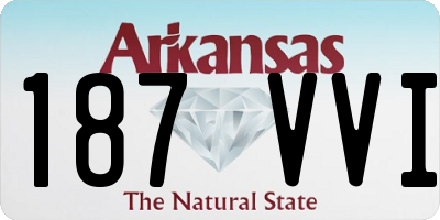AR license plate 187VVI