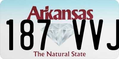 AR license plate 187VVJ