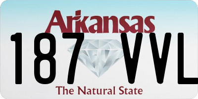 AR license plate 187VVL