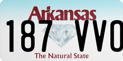 AR license plate 187VVO