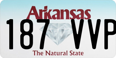 AR license plate 187VVP