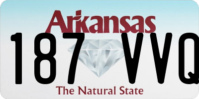 AR license plate 187VVQ