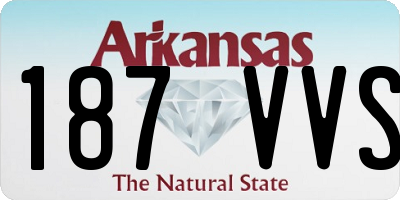 AR license plate 187VVS