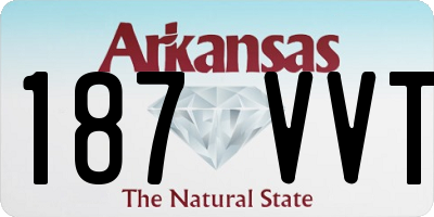 AR license plate 187VVT